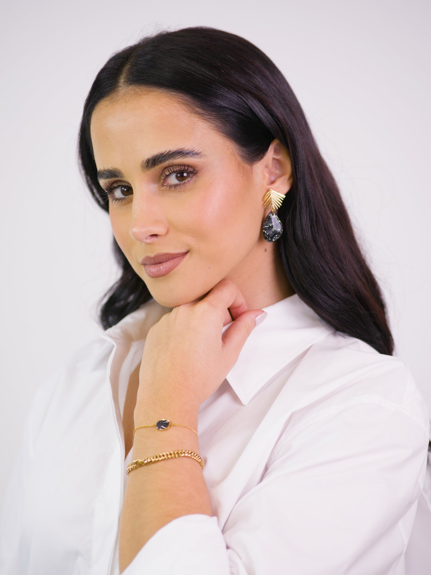 Brincos Comporta Preto