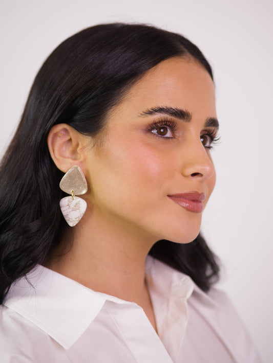 Brincos London Mirror Pérola