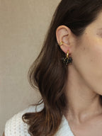 Argolas Toscana Preto & Dourado