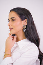 Brincos London Mirror Preto