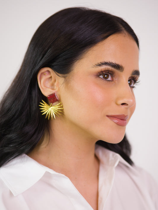 Brincos Roma Bordeaux