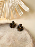 Brincos Porto Preto & Dourado