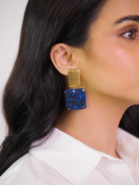 Brincos Beverly Azul