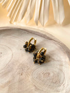 Argolas Toscana Preto & Dourado