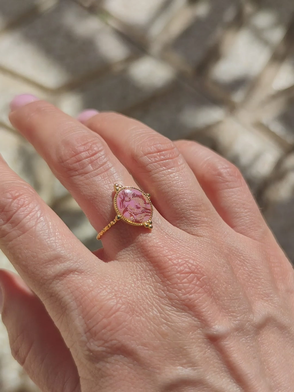 Anel Atenas Rosa