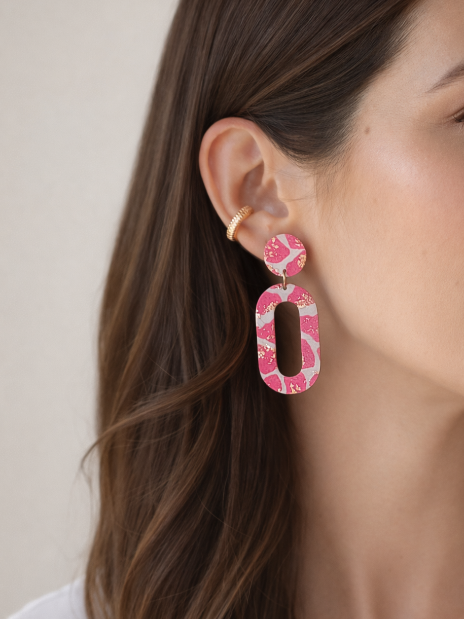 Brincos Ancara Rosa