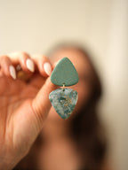 Brincos London Mirror Aqua