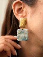 Brincos Beverly Aqua